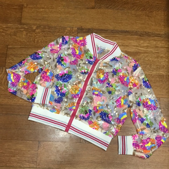 Adore Mesh Sequin Jacket size Medium - Picture 2 of 13